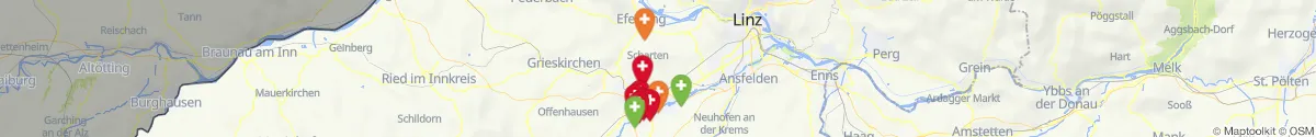 Map view for Pharmacies emergency services nearby Buchkirchen (Wels  (Land), Oberösterreich)